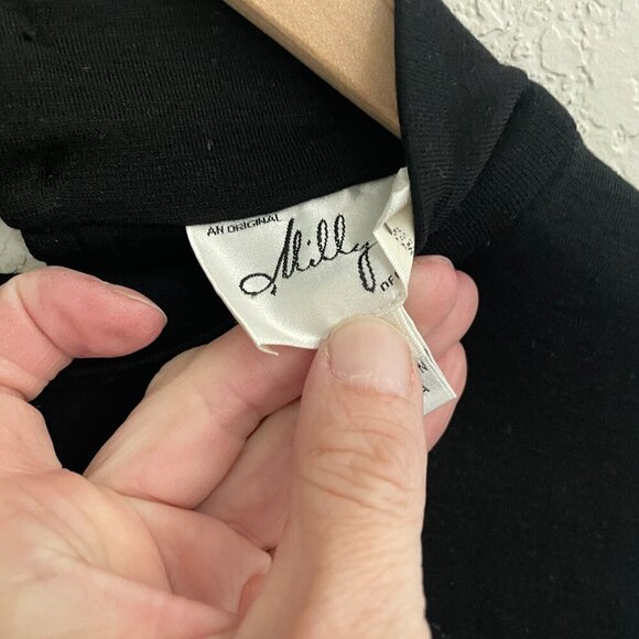 Milly NY Long Sleeve Mixed Material Shift Dress Size 6 - Picture 2 of 5